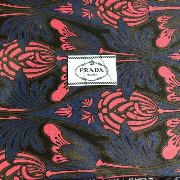 Prada Tulip Silk Platforms Sz 38 - Picture 5 of 5